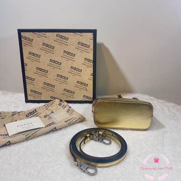 Gucci GUCCY Sega Gold Crossbody - Picture 4 of 4